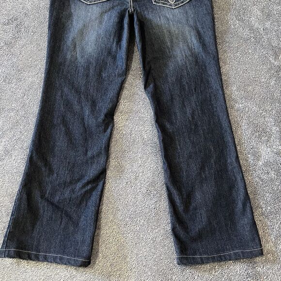 EARL WOMENS JEANS Sz 10 Bootcut Flare Stretch Denim Jeans Bling Rhinestone - Picture 8 of 10